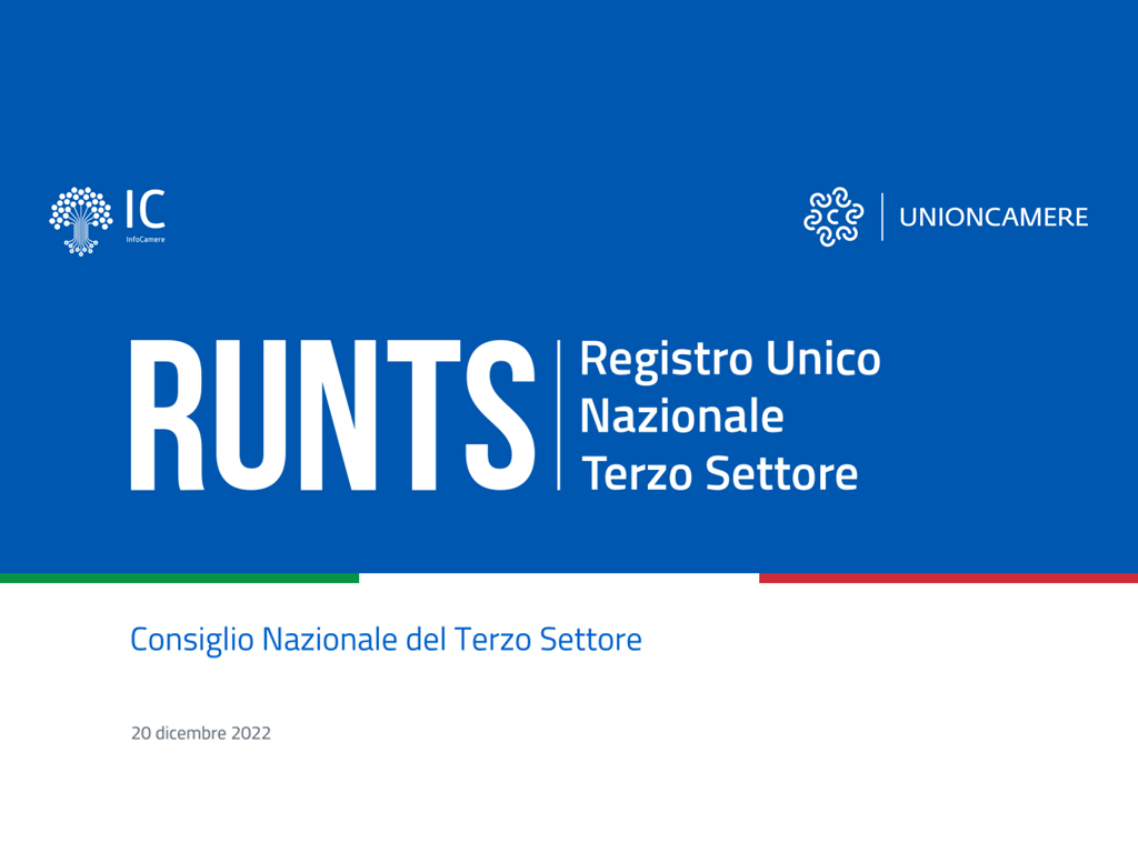 RUNTS – Consiglio Nazionale Terzo Settore