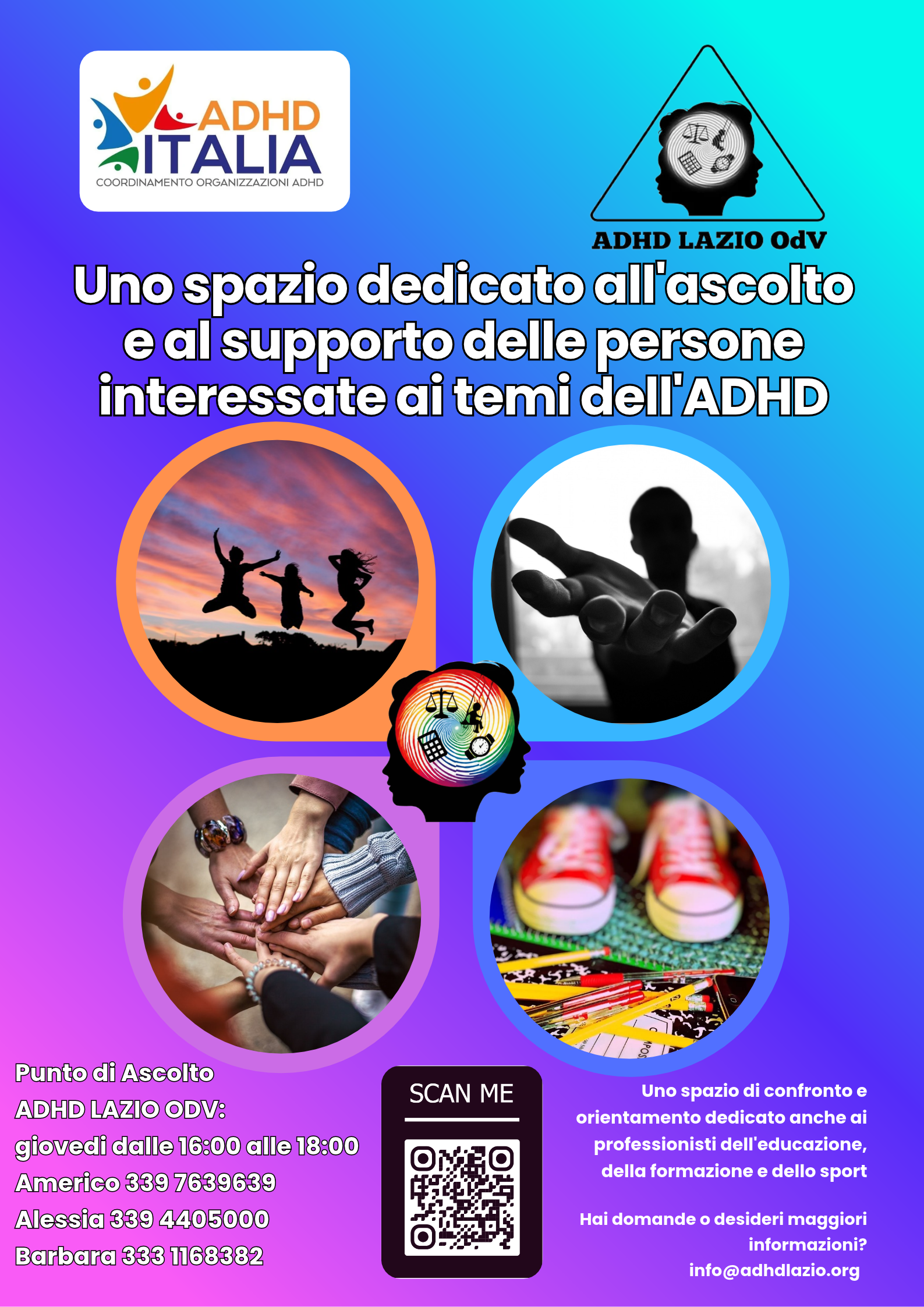 ADHD Lazio OdV apre il Punto di Ascolto a Cisterna di Latina
